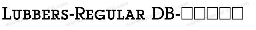 Lubbers-Regular DB字体转换
